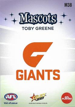 2023 Select AFL Footy Stars - Mascots #M38 Toby Greene Back